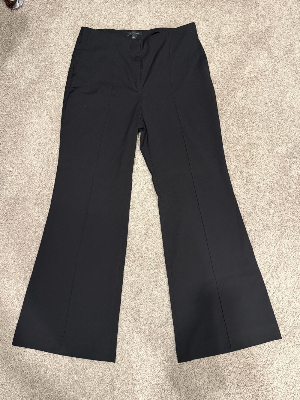 Ann Taylor Black Boot-Cut Dress Pants